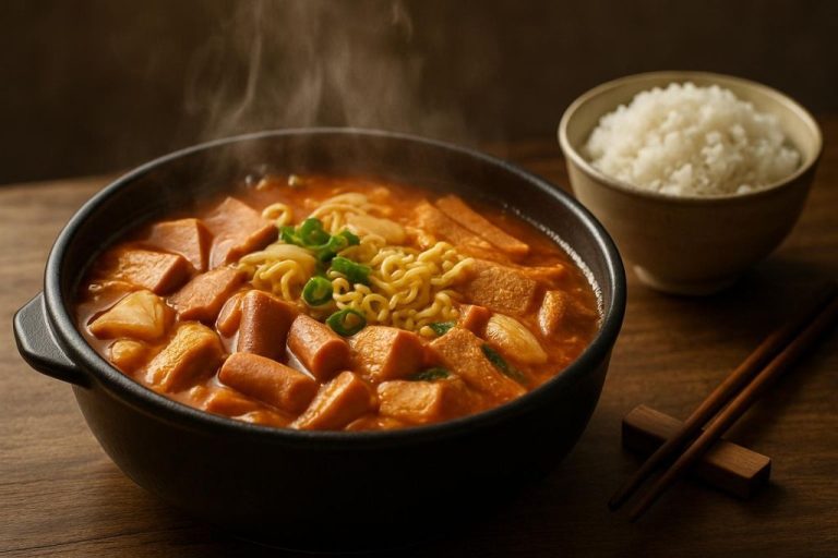 Budae jjigae (부대찌개) – Ragoût “de l’armée”