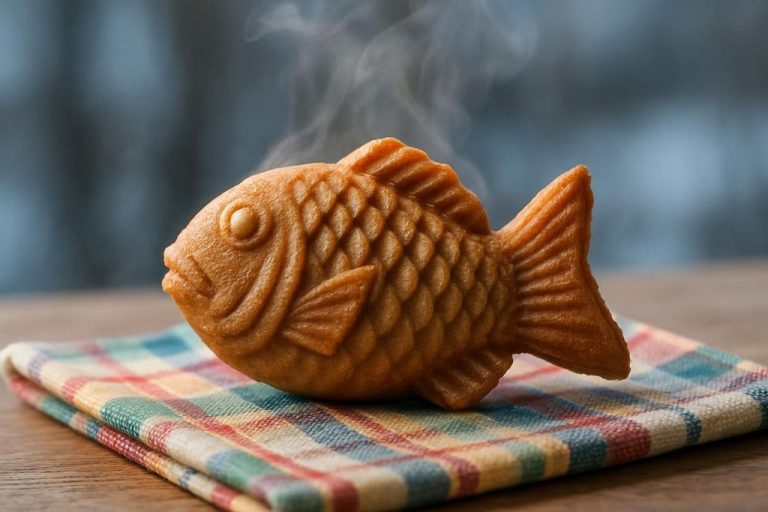Bungeoppang (붕어빵) – Gâteau en forme de poisson fourré à la pâte de haricot rouge