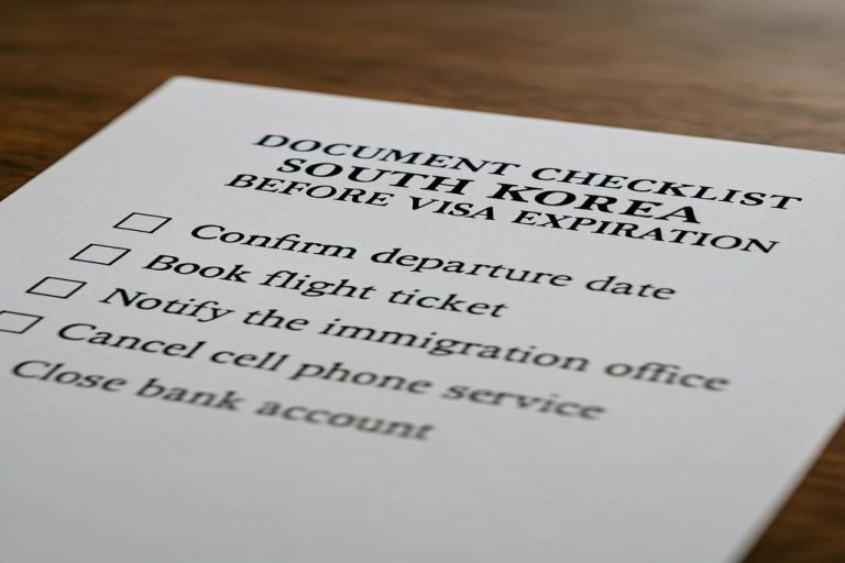 Comment quitter la Corée en fin de visa ?