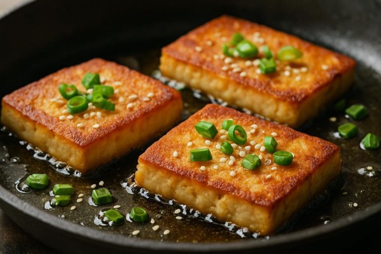 Dubujeon (두부전) – Tofu frit façon galette