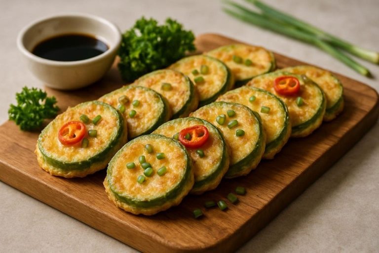 Hobakjeon (호박전) – Tranches de courgette pannées