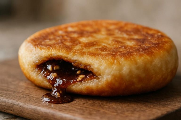 Hotteok (호떡) – Pancake sucré farci à la cassonade et aux noix