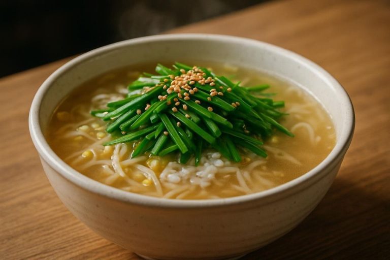 Jeonju kongnamul gukbap (콩나물국밥) – Soupe de riz aux germes de soja