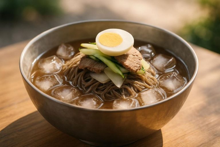 Naengmyeon (냉면) – Nouilles froides au bouillon