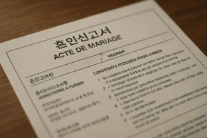 Peut-on se marier avec une personne coréenne ?