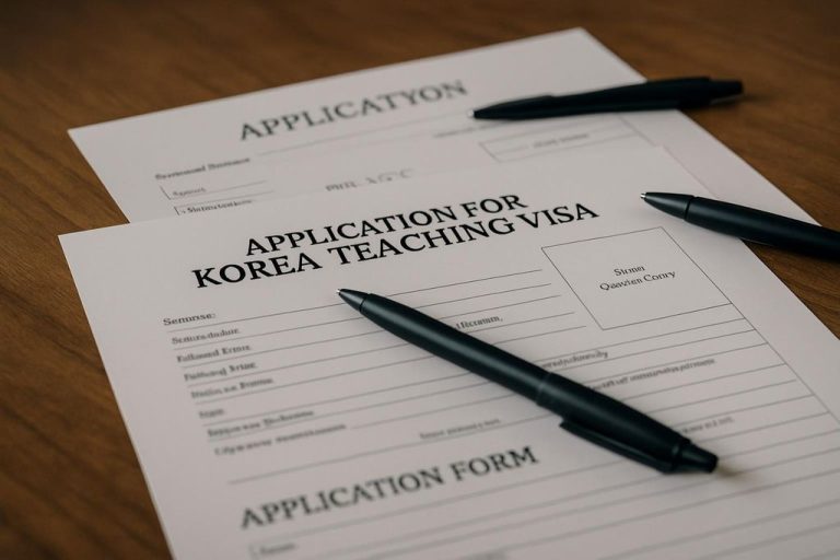 Quel visa choisir pour travailler comme enseignant en Corée ?