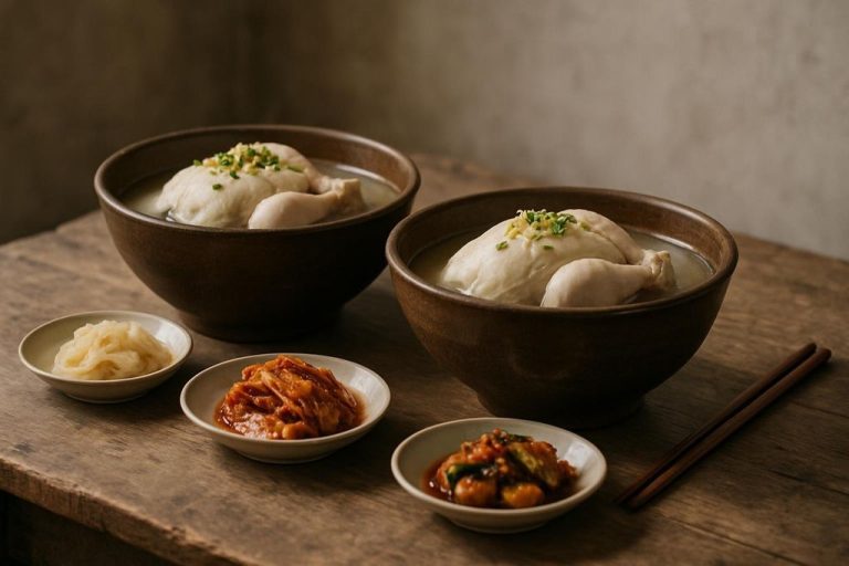 Samgyetang (삼계탕) – Soupe de poulet au ginseng