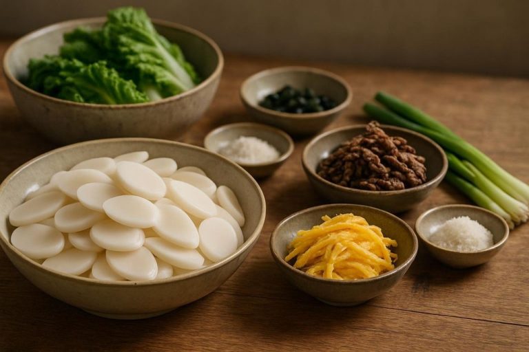 Tteokguk (떡국) – Soupe de gâteau de riz du Nouvel An