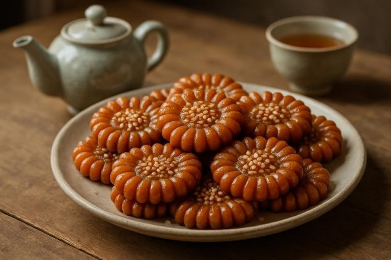 Yakgwa (약과) – Pâtisserie au miel et au sésame