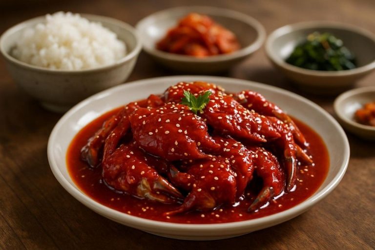 Yangnyeom gejang (양념게장) – Crabe mariné épicé